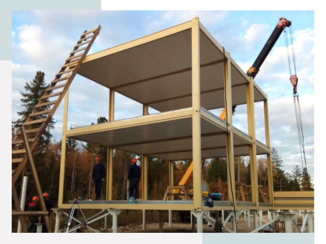 Строительство модульных здания Когалым