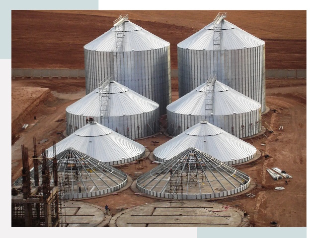 Строительство зерновых силосов в Когалыме