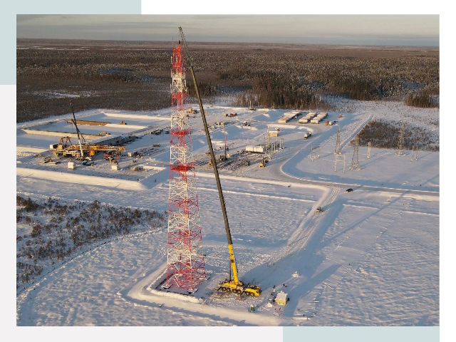 Мачты связи в Когалыме