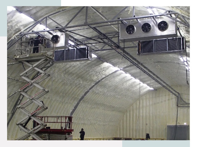 Оснащение ангаров в Когалыме