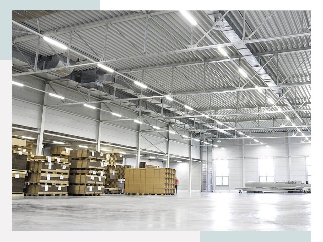 Освещение ангаров в Когалыме